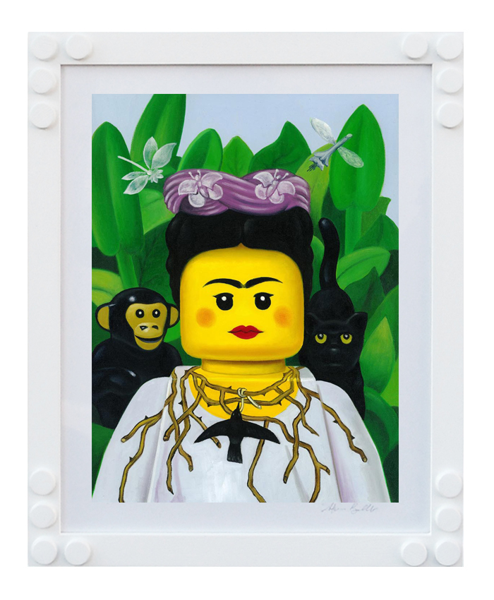 STAMPA LEGO BOLCATO Frida Kahlo Collana - InQuadro
