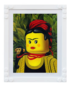 STAMPA LEGO BOLCATO FRIDA KAHLO SCIMMIA E NASTRO