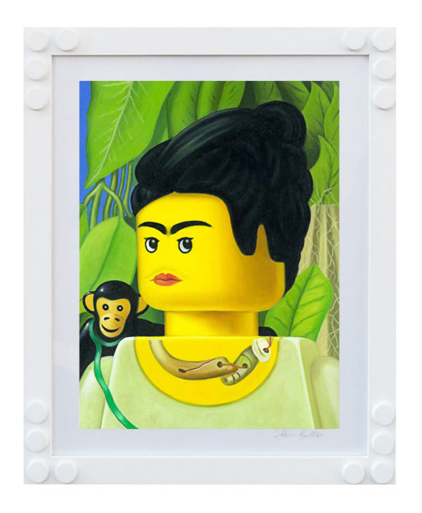 STAMPA LEGO BOLCATO FRIDA KAHLO SCIMMIA